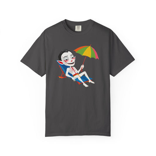 Beach Vibe Vampire Skeleton, 100% Ring-Spun Garment-Dyed Cotton