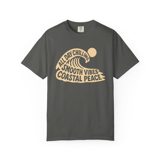 Coastal Vibes T-Shirt - Relaxed Beachy Tee, Unisex Summer Shirt, Chill Wave Tee, Perfect for Vacations, Gift for Ocean Lovers