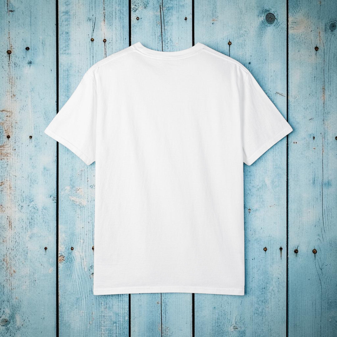 Eat Sleep Beach Whale Tee | Garment-Dyed Coastal Graphic