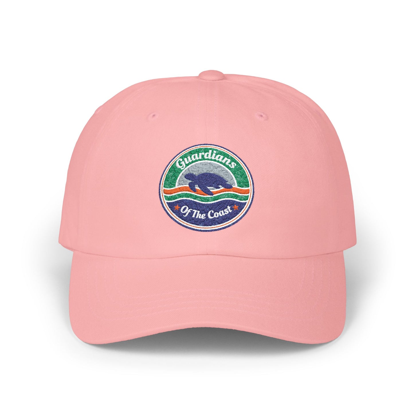 Custom Embroidered Cap — 'Guardian of the Coast' Turtle Conservation Patch Baseball Hat