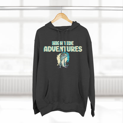 High Tide Adventures Hoodie | Cozy Fleece | Ocean Theme | Perfect for Beach Lovers | Unisex Gift for Adventurers