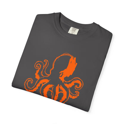 Octopus Graphic Graphic Stenciled T-Shirt - Vintage Sea Creature Tee