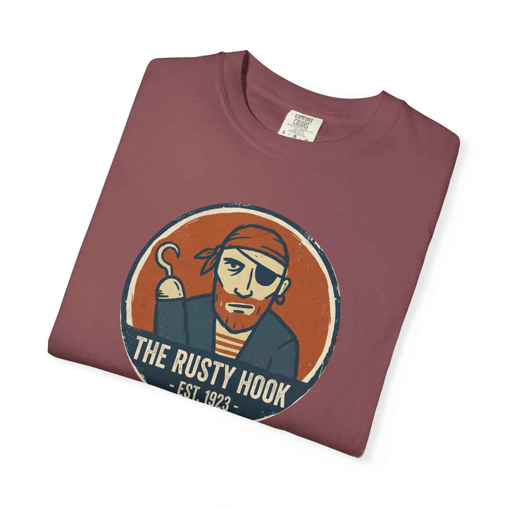 Rusty Hook Vintage Pirate T-shirt - The Rusty Hook Est. 1923 Summer Graphic Tee