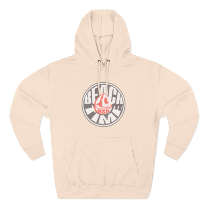 Sun Faded Beach Time Fleece Hoodie - Cozy Casual Wear for Beach Lovers, Perfect for Summer, Gift Idea, Unisex Hoodie, Everyday Comfort
