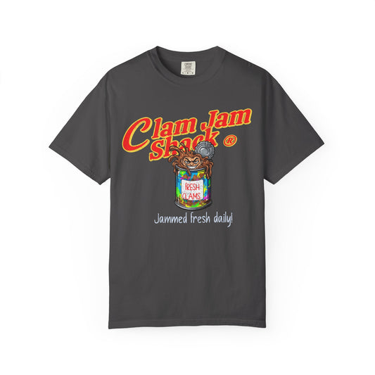 Clam Jam Shack T-Shirt, 100% Ring-Spun, Garment-Dyed Cotton