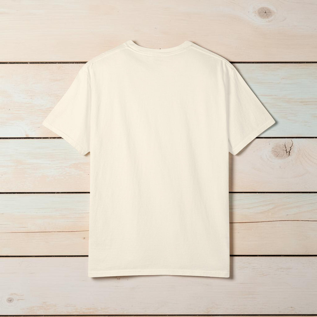 Beige t-shirt on a white background
