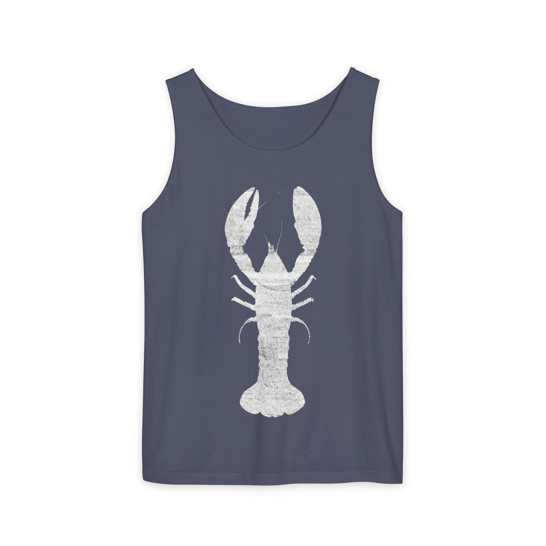 Lobster Silhouette Tank | Garment-Dyed Coastal Graphic Tank Top