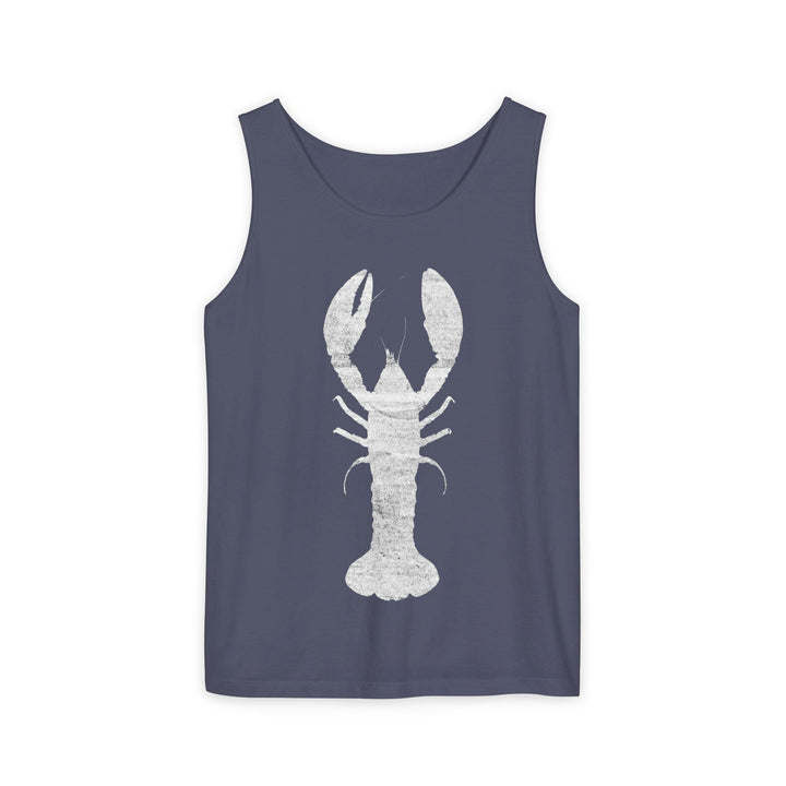 Lobster Silhouette Tank | Garment-Dyed Coastal Graphic Tank Top