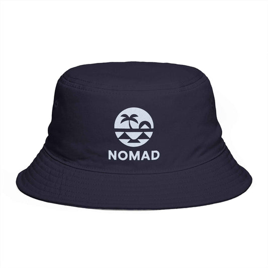 Nomad Bucket Hat — Travel Tropical Palm Embroidered Sun Hat