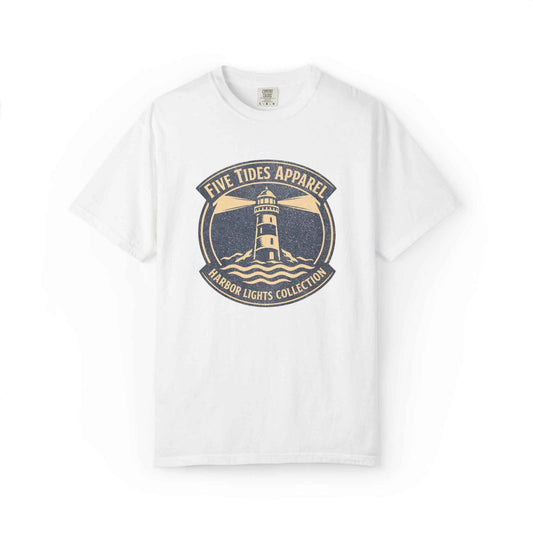 Lighthouse Harbor Wear Graphic T-Shit, Vintage Coastal Fashion Tee