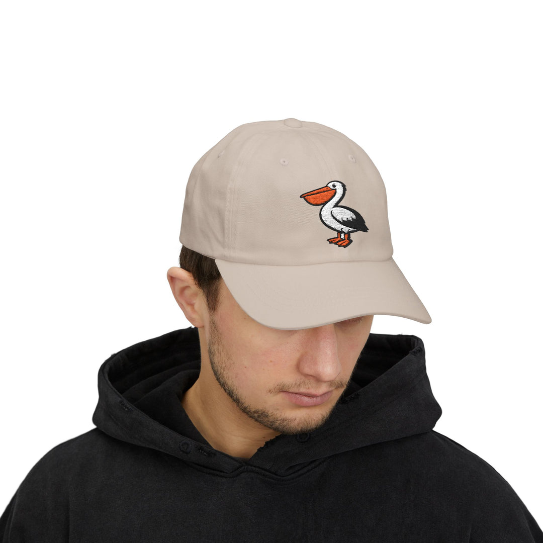 Pelican Beach Dad Cap | Embroidered Coastal Bird Hat