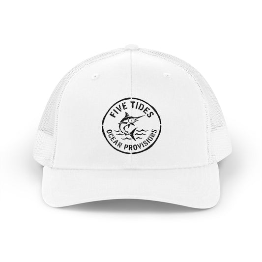 Five Tides Trucker Cap - Ocean Provisions Snapback Hat Summer Beach Trend
