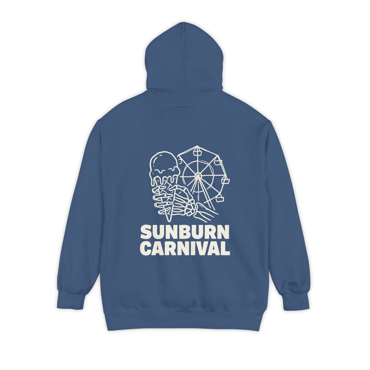 Sunburn Carnival Hoodie — Vintage Garment-Dyed Pullover