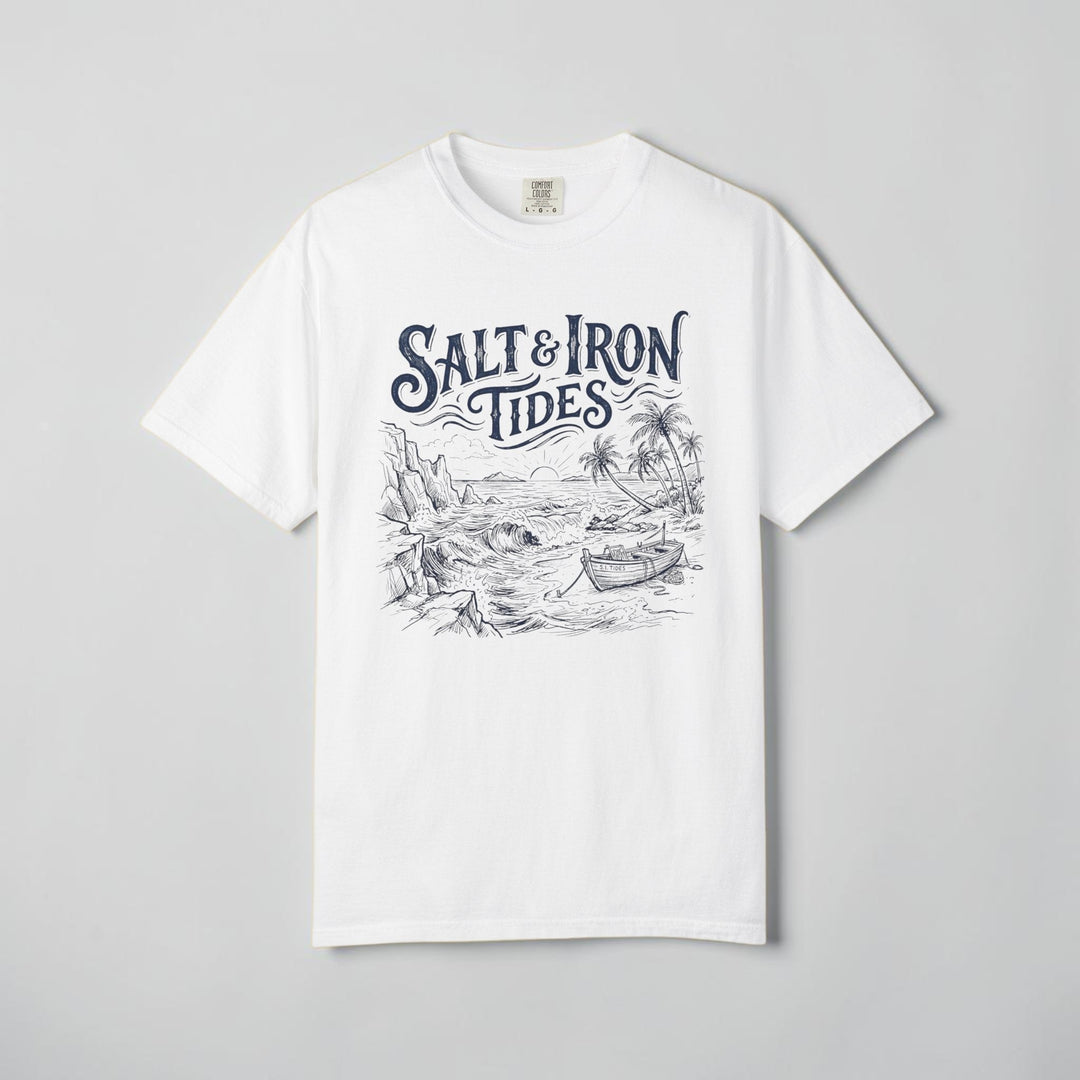 White t-shirt with &