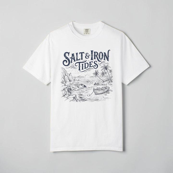 White t-shirt with &