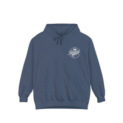 O'Fishally Retired Hoodie, Unisex Garment-Dyed Pullover, Perfect Gift for Retirees, Fishing Lovers, Cozy Everyday Wear, Retirement