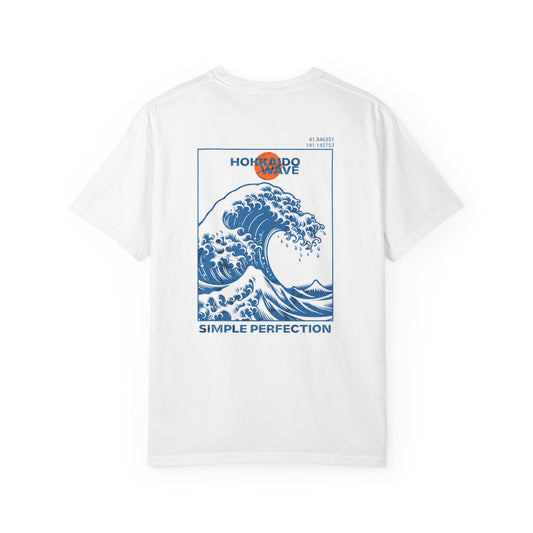 Hokkaido Wave Graphic Tee - Casual Unisex Shirt, Eco-Friendly Apparel, Summer Outfit, Beach Wear, Gift for Ocean Lovers