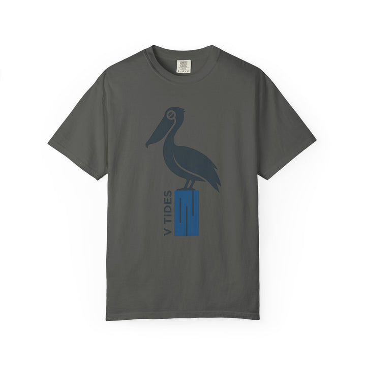 Pelican Dock Graphic T-Shirt | V Tides Coastal Garment-Dyed Tee