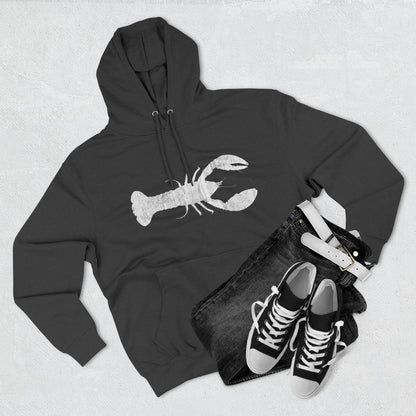Lobster Fleece Hoodie - Cozy Pullover for Seafood Lovers, Casual Wear, Beach Days, Gift for Grill Masters, Maritime Style