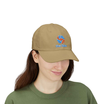 Embroidered Pelican Ocean Waves Dad Cap - Five Tides Baseball Hat