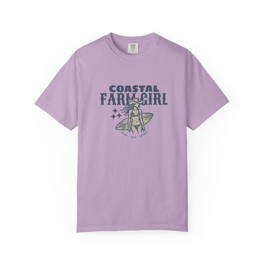 Coastal Farm Girl T-shirt, Unisex Tee for Beach Lovers, Casual Summer Wear, Gift for Surf & Farm Enthusiasts, Vintage Style Cotton Top