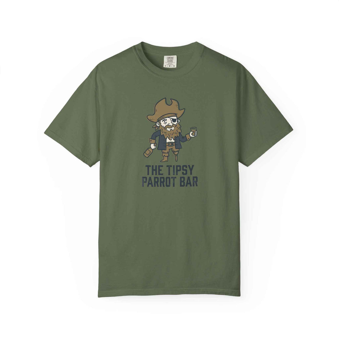 Pirate Bartender T-Shirt - The Tipsy Parrot Bar Novelty Summer Beach Tee