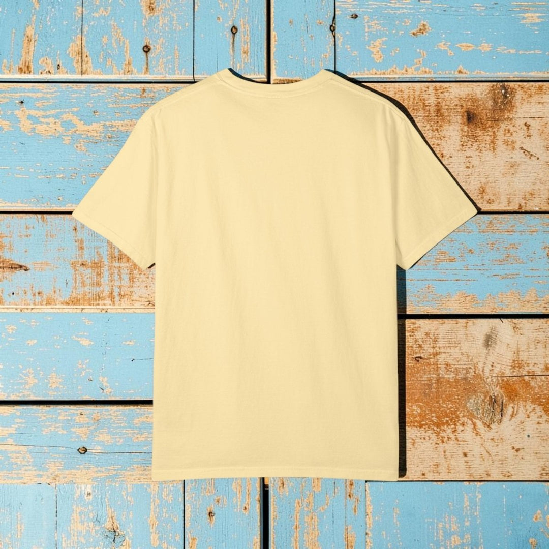 Beach Vibes Flip Flop Tee | Garment-Dyed Summer Coastal Graphic - FIVE TIDES APPAREL
