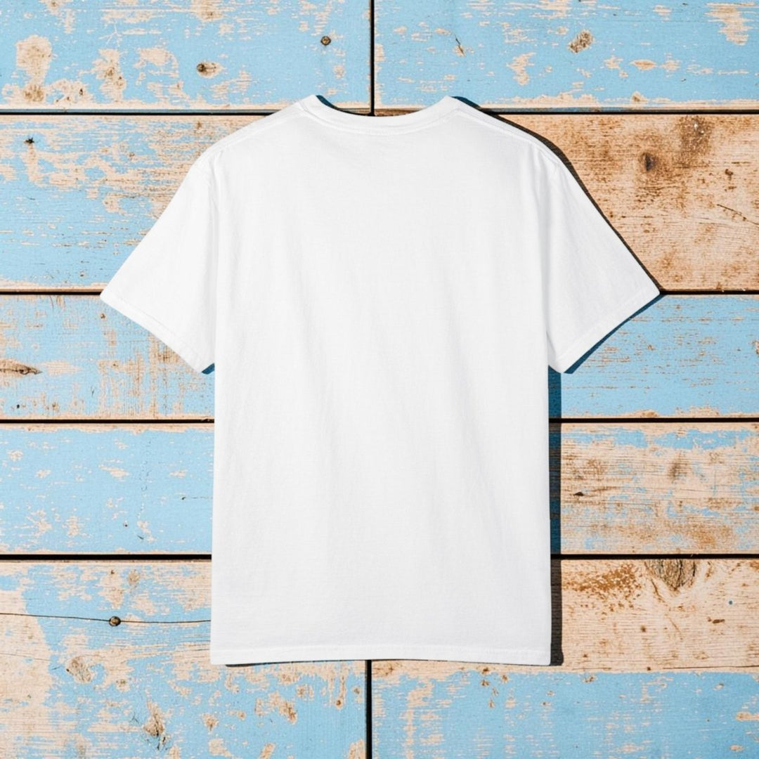 Beach Vibes Flip Flop Tee | Garment-Dyed Summer Coastal Graphic - FIVE TIDES APPAREL