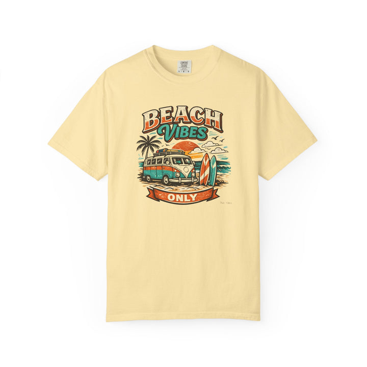 Beach Vibes Surf Van Retro Sunset — Garment-Dyed T-Shirt - FIVE TIDES APPAREL