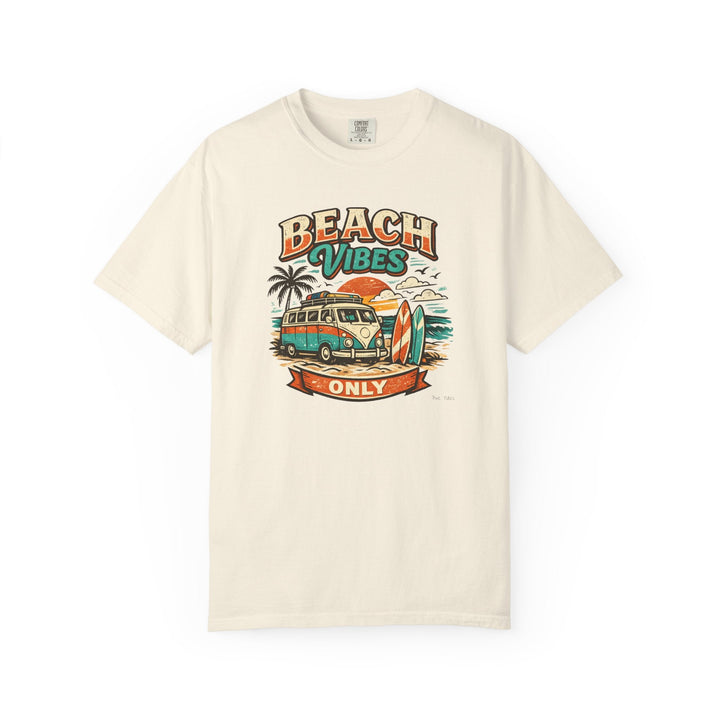 Beach Vibes Surf Van Retro Sunset — Garment-Dyed T-Shirt - FIVE TIDES APPAREL