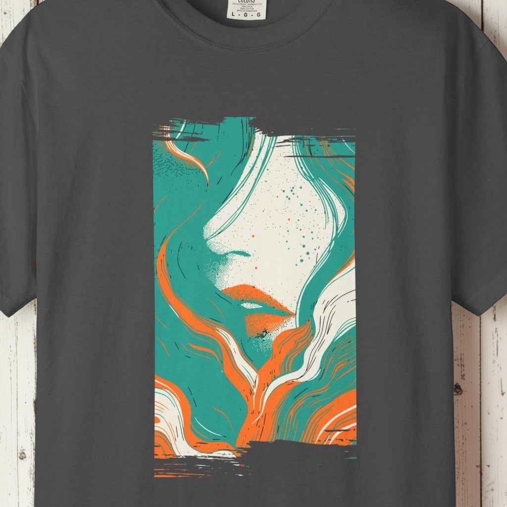 Beauty From The Ocean, T-Shirt, 100% Ring-Spun Garment-Dyed Cotton