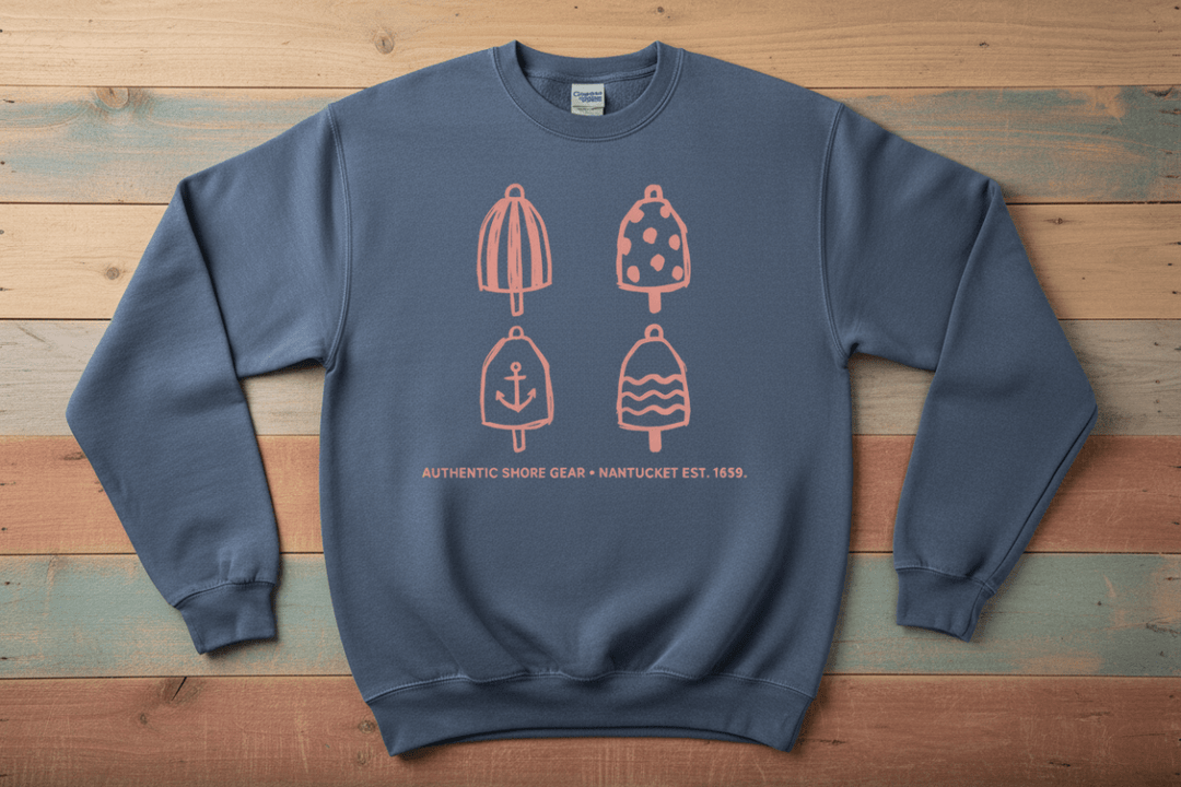 Nantucket Buoys Blue Jean Front
