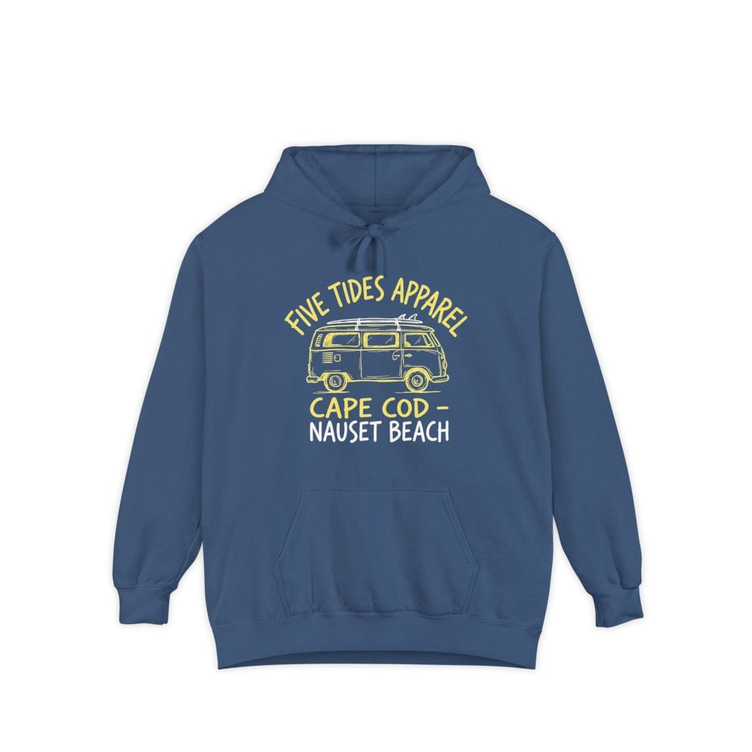 Cape Cod Nauset Beach Hoodie — Vintage Garment-Dyed Pullover - FIVE TIDES APPAREL