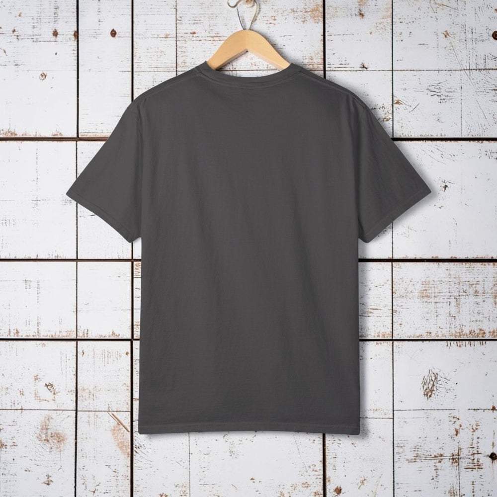 Casual Vintage Beach Van Tee | Garment-Dyed Retro Surf Graphic - FIVE TIDES APPAREL