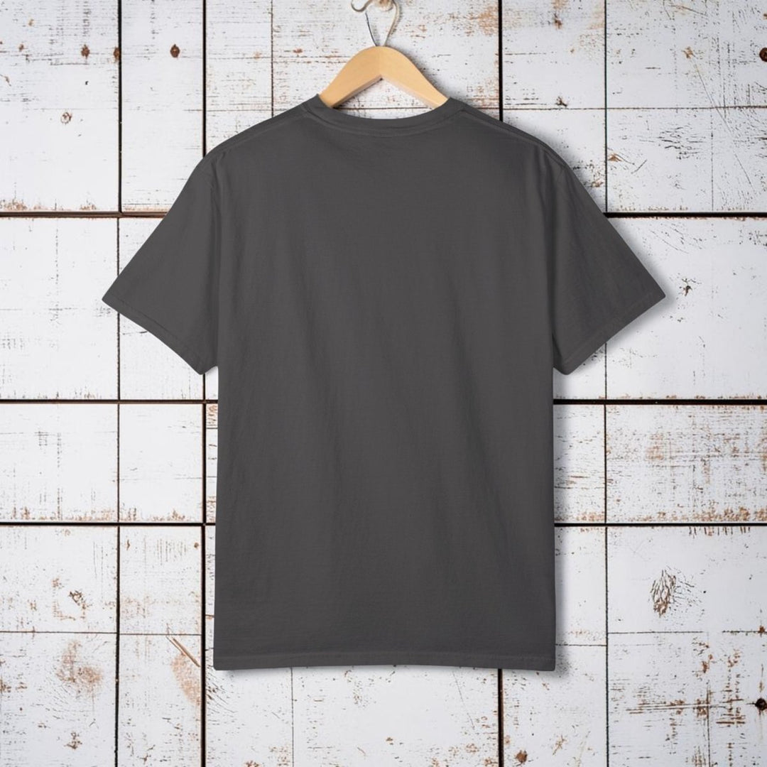 Casual Vintage Beach Van Tee | Garment-Dyed Retro Surf Graphic - FIVE TIDES APPAREL
