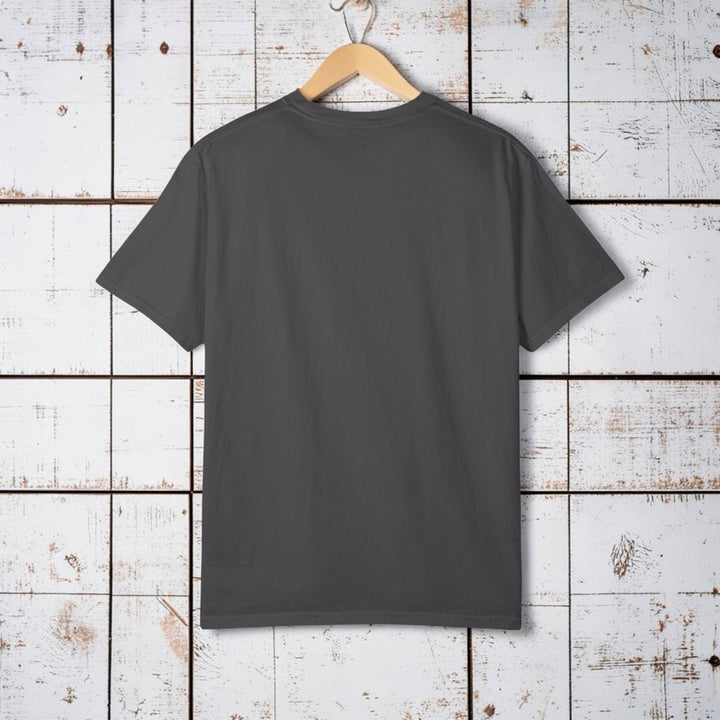 Casual Vintage Beach Van Tee | Garment-Dyed Retro Surf Graphic - FIVE TIDES APPAREL