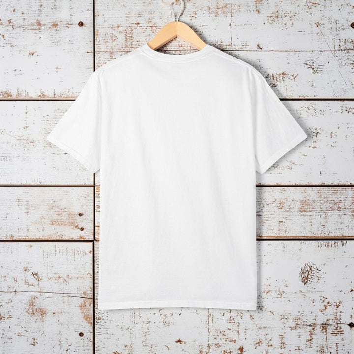 Casual Vintage Beach Van Tee | Garment-Dyed Retro Surf Graphic - FIVE TIDES APPAREL
