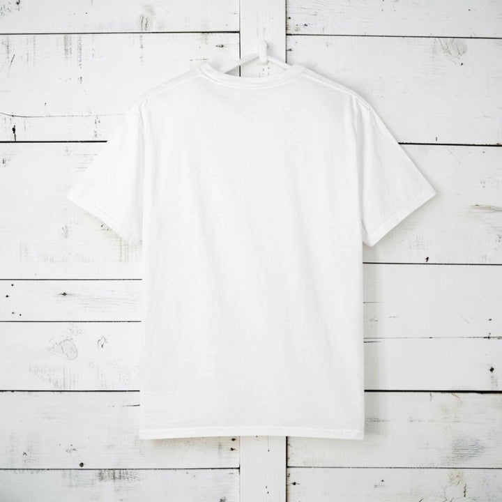 Coastal Calm Graphic T-Shirt — "Coastal Calm For Inland Lives" Sunset Waves Tee
