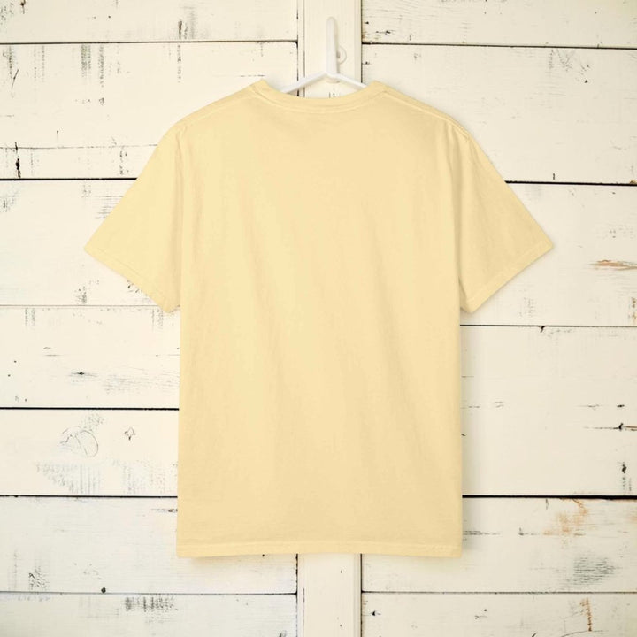 Coastal Calm Graphic T-Shirt — "Coastal Calm For Inland Lives" Sunset Waves Tee