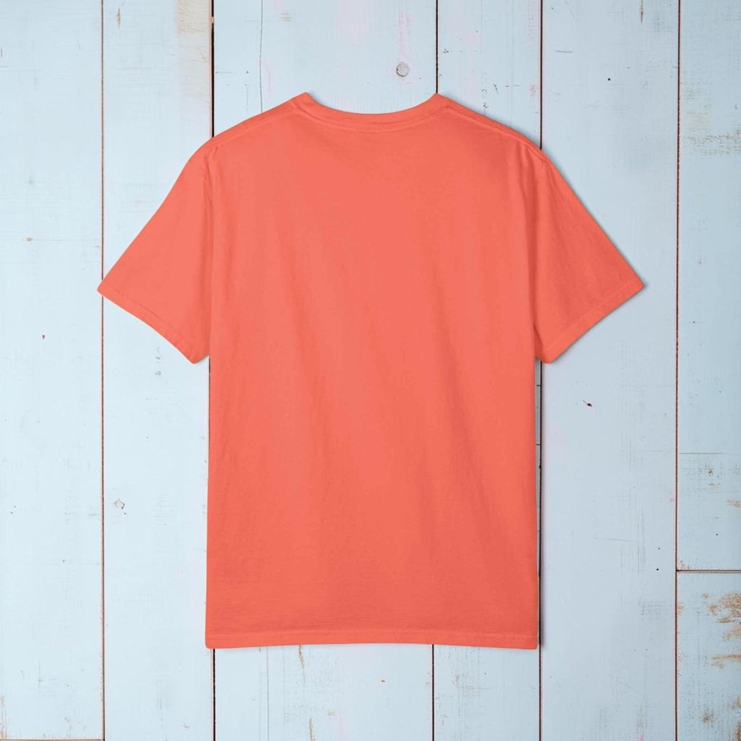 Coastal Calm Unisex Garment-Dyed T-shirt, Sea Birds Take Flight Graphic Summer Tee