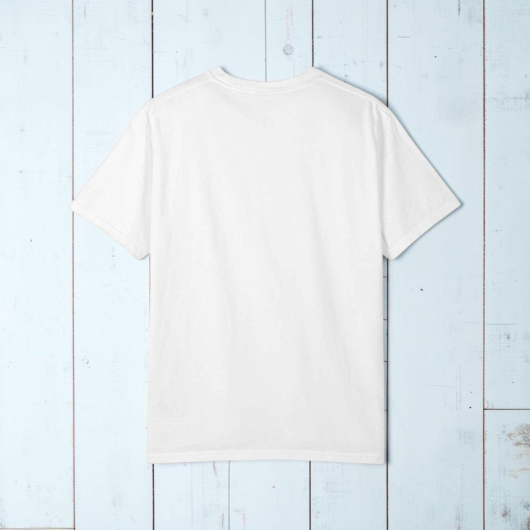 Coastal Calm Unisex Garment-Dyed T-shirt, Sea Birds Take Flight Graphic Summer Tee