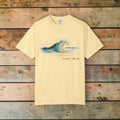 Coastal Maine Wave T-Shirt, 100% Ring-Spun Garment-Dyed Cotton
