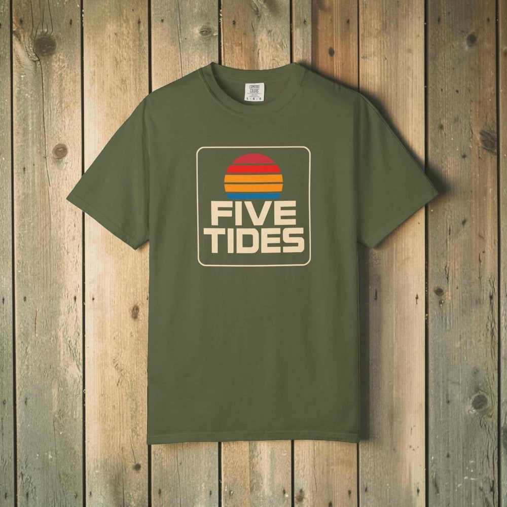 Coastal Retro Sunset Graphic T-Shirt, Summer Fashion Unisex Tee