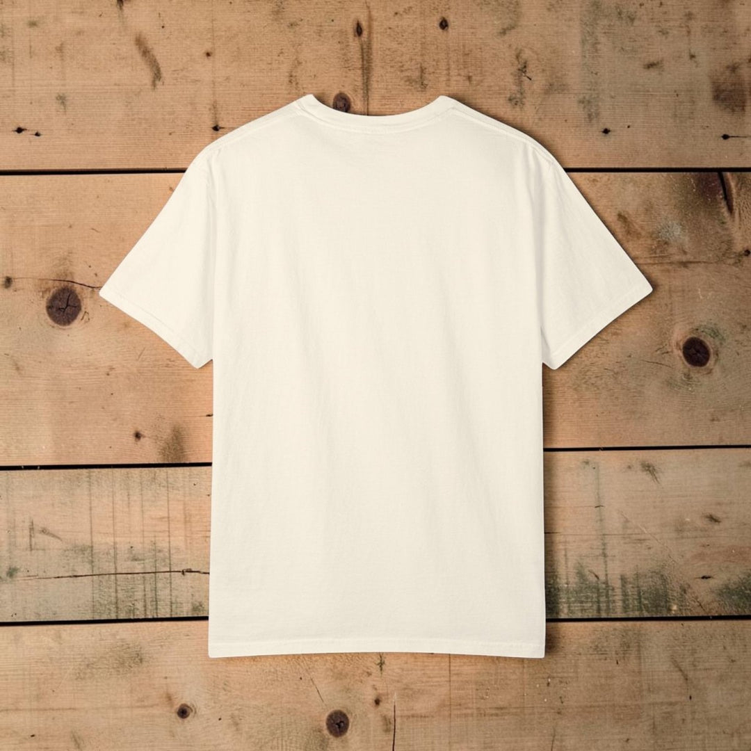 Beige t-shirt on a white background