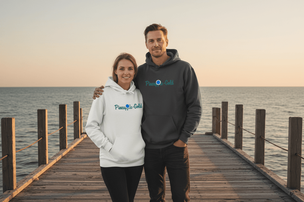 Couple Lifestyle - Pineapple-Gold Hoodies
