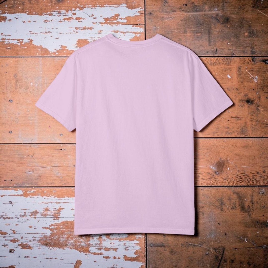 Light purple t-shirt on a white background