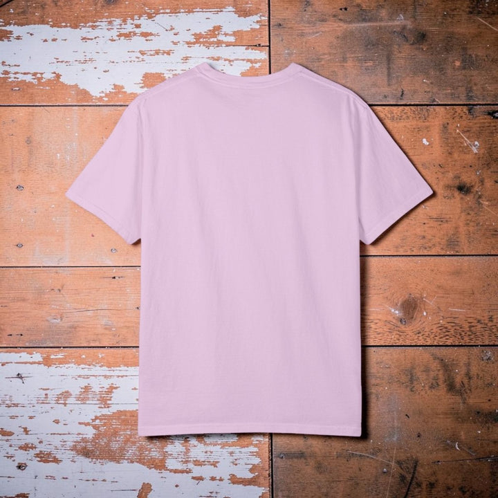 Light purple t-shirt on a white background