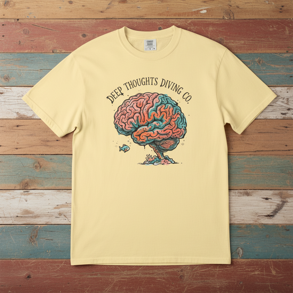 Deep Thoughts — Banana on Colorful Driftwood