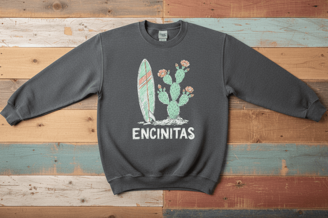 Encinitas Charcoal Flat Lay