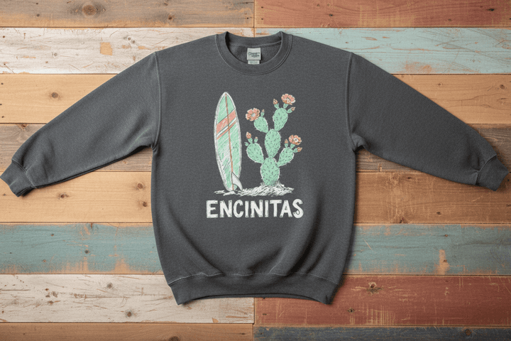 Encinitas Charcoal Flat Lay